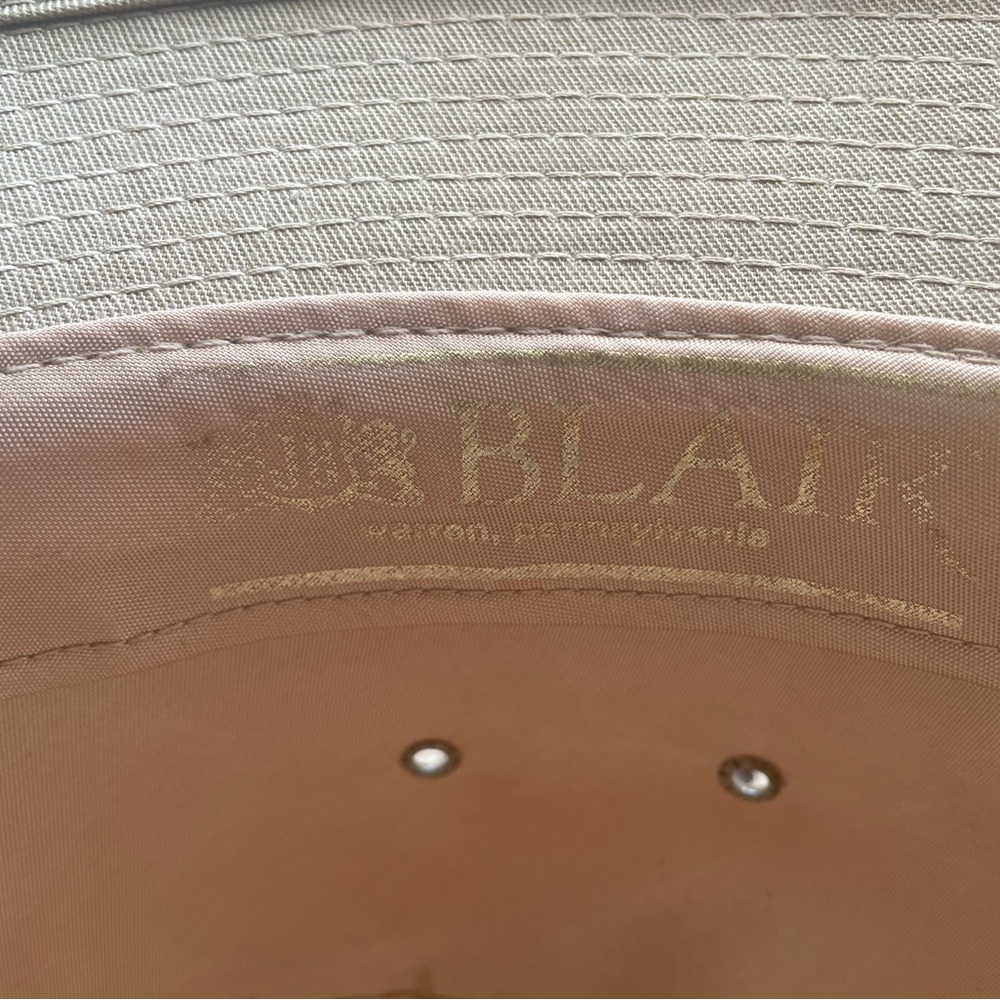 Vintage khaki fedora hat USA Blair summer Men’s XL - Picture 12 of 16